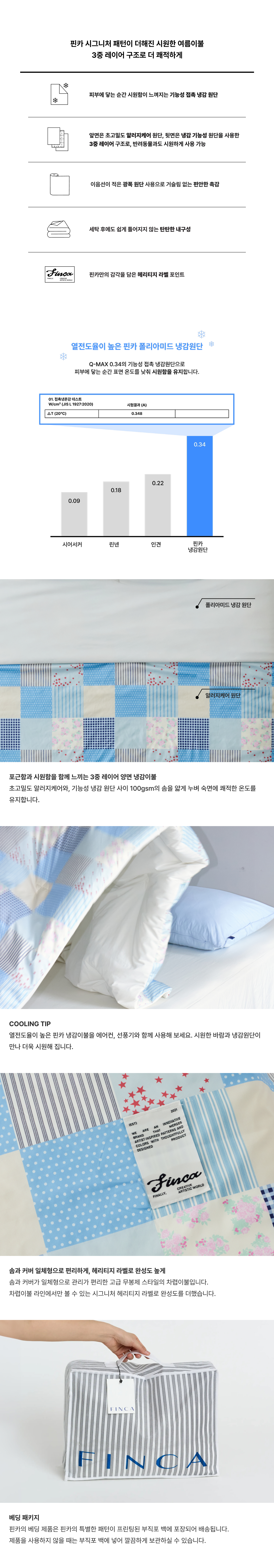 (Q-MAX 테스트 완료) 알러지케어 양면 냉감 여름이불 SS/QK 8Colors